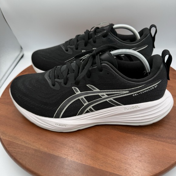 ASICS Gel-Cumulus 27 Black White Running Shoes Sneakers Men's Size 10 XWIDE - Picture 2 of 11